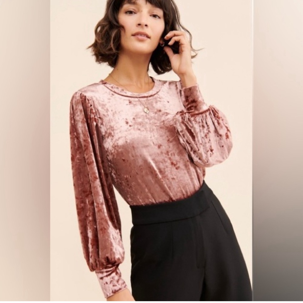 Crushed velvet ModCloth blouse
